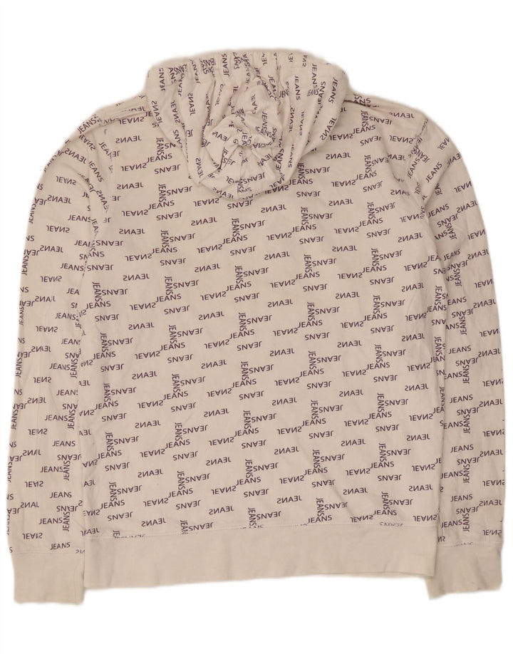 Jack & Jones Ανδρικό γραφικό με κουκούλα, μεσαίο λευκό βαμβακερό