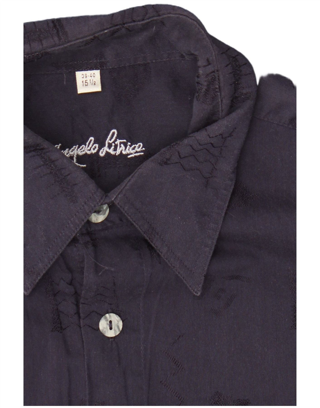 Ανδρικό πουκάμισο Angelo Litrico μέγεθος 39 /40 15 1/2 Medium Navy Blue Geometric