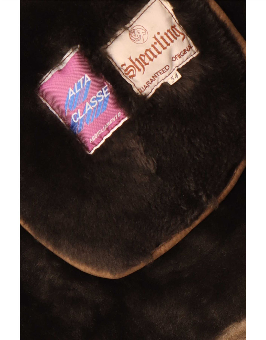 Vintage Ανδρικό παλτό Shearling με κουκούλα IT 54 2XL Khaki