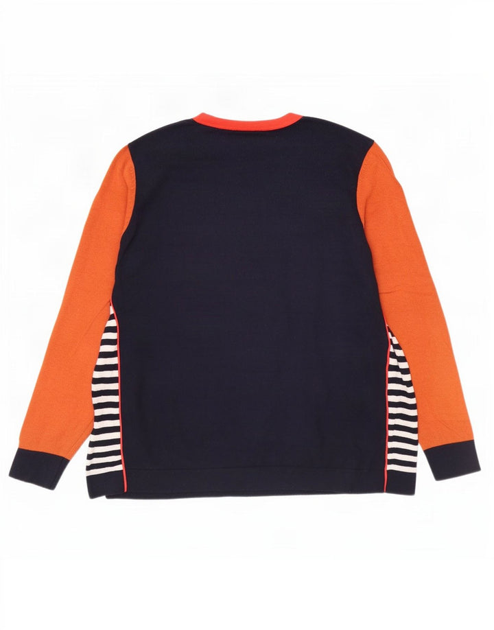 White Stuff Γυναικείο πουλόβερ με λαιμόκαυμα UK 16 Large Navy Blue