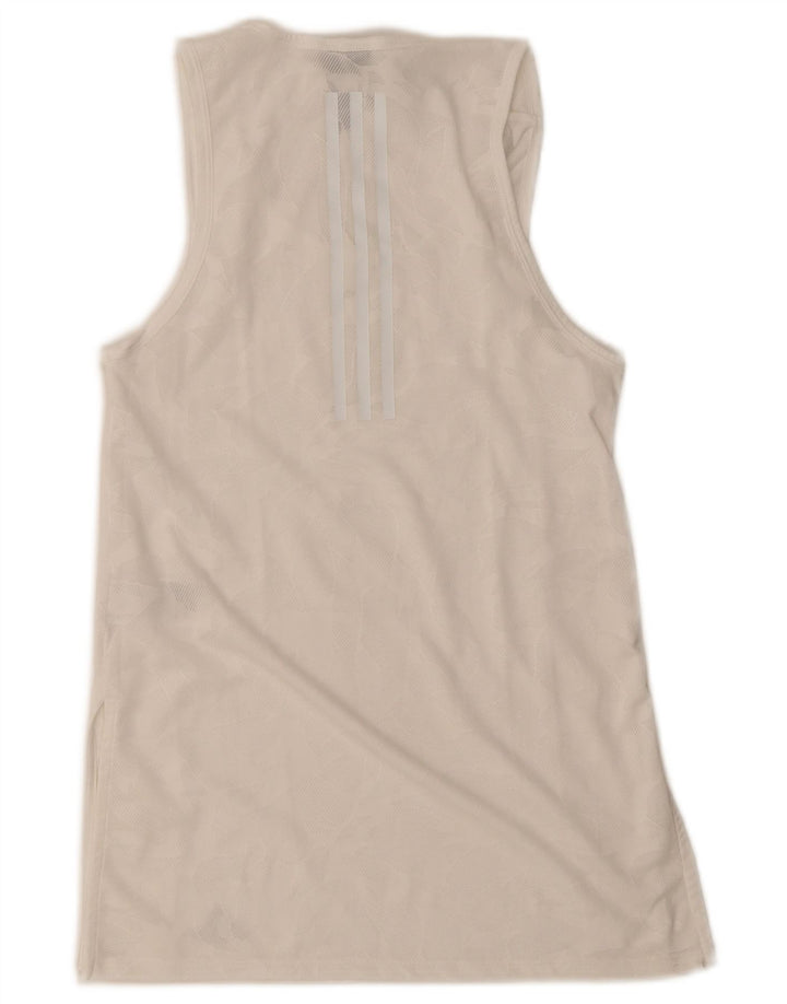 Adidas Γυναικείο Γιλέκο Τοπ UK 4/6 XS Λευκός Πολυεστέρας
