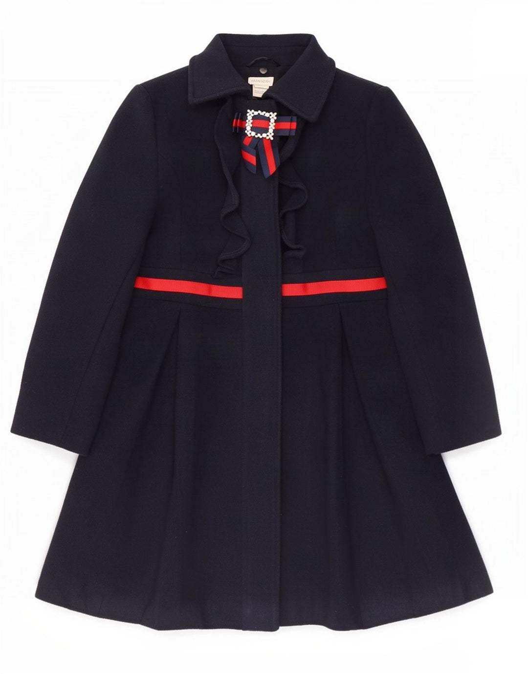 Πανωφόρι Monsoon Girls 7-8 Years Navy Blue Colorblock Polyester