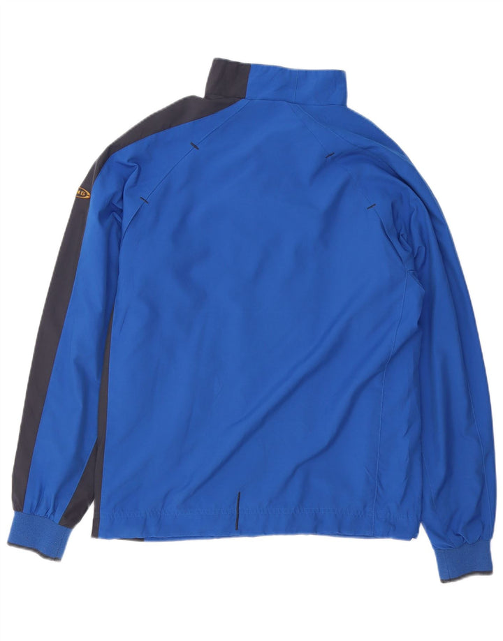 PUMA Mens Tracksuit Top Jacket  Small Blue Colourblock Polyester