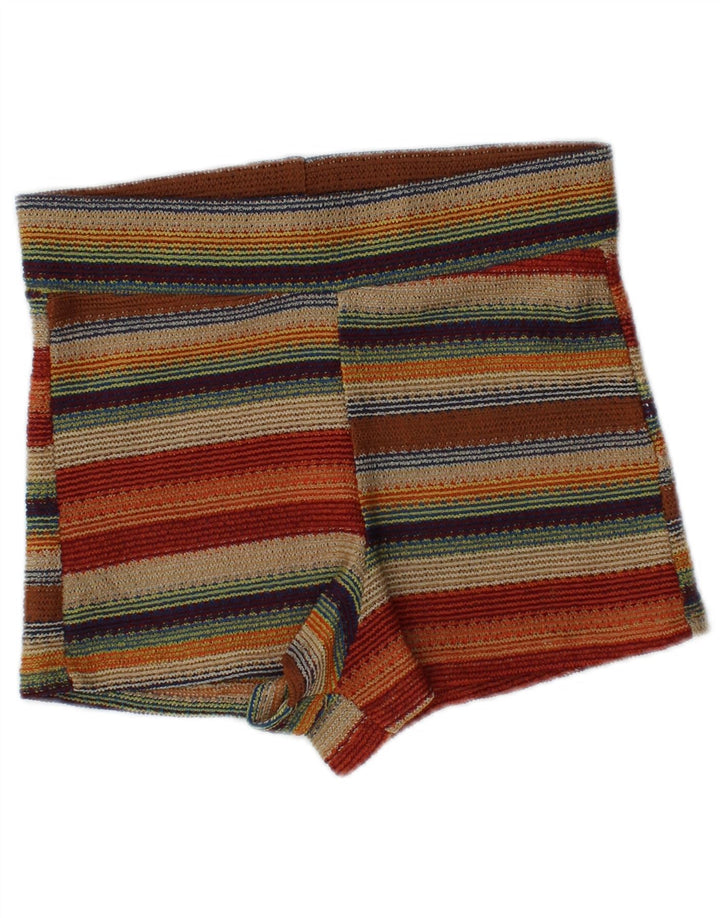 Zara Γυναικείο Hot Παντελόνι Μικρό W26 Πολύχρωμο Ριγέ