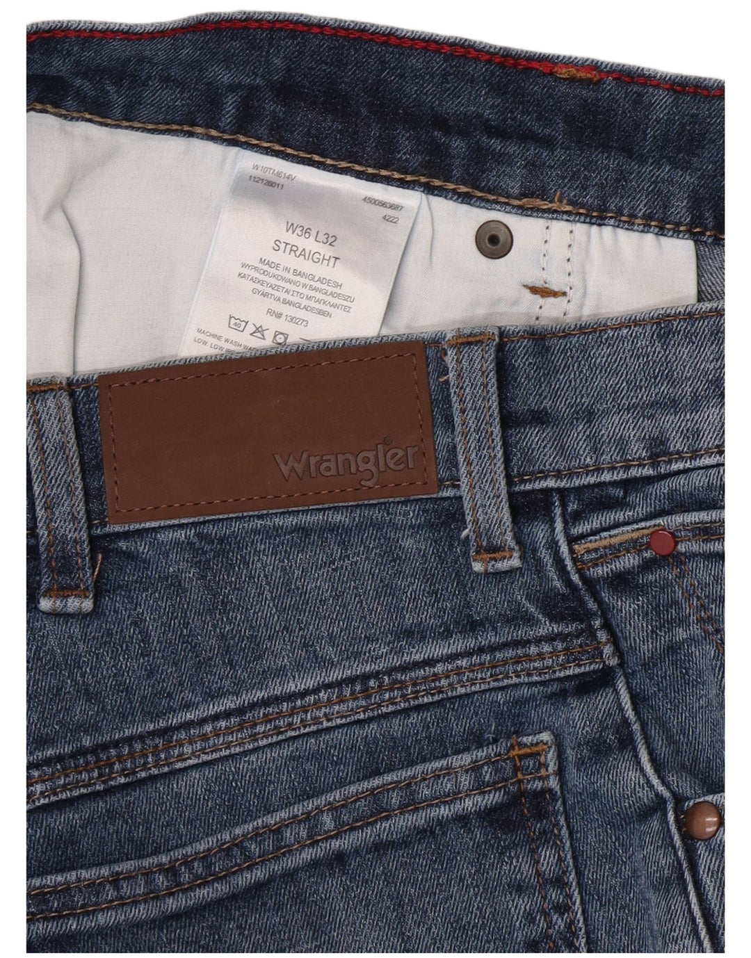Ανδρικό τζιν Wrangler ίσιο W36 L29 Μπλε βαμβακερό