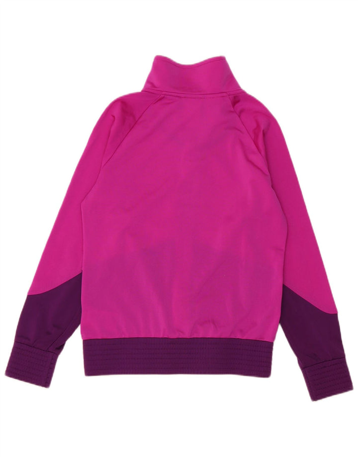 Κορίτσια αθλητική φόρμα ADIDAS Top μπουφάν 11-12 ετών Pink Colourblock Polyester