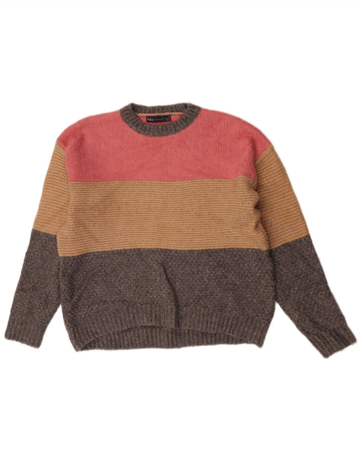 Marks & Spencer Γυναικείο πουλόβερ με λαιμόκοψη UK 12 μεσαίο πολύχρωμο