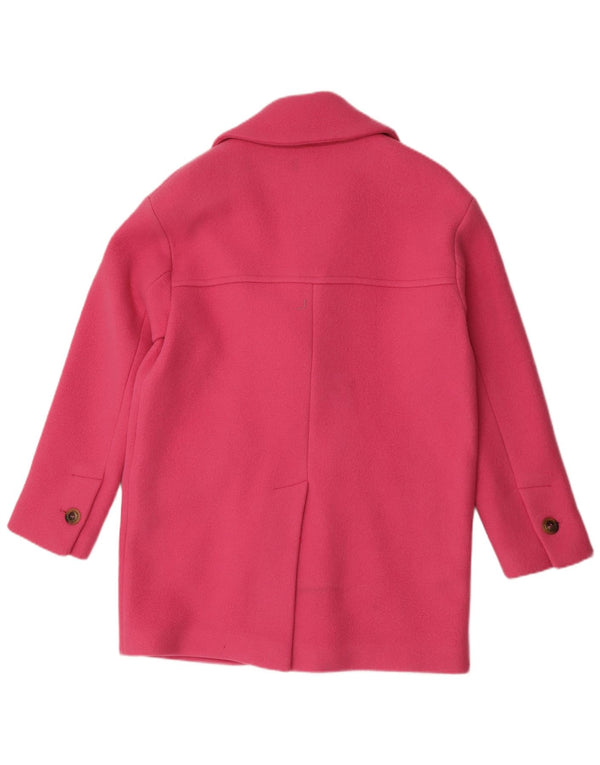 Pinko Γυναικείο Παλτό με διπλό στήθος UK 6 XS Pink Wool