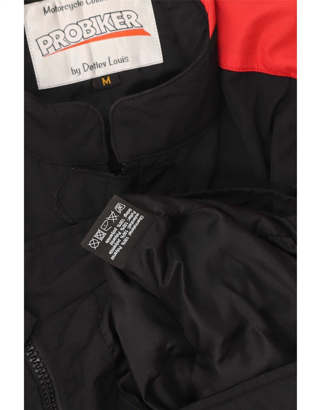 Ανδρικό μπουφάν αγώνων μοτοσυκλετών Probiker UK 38 Medium Black Colourblock
