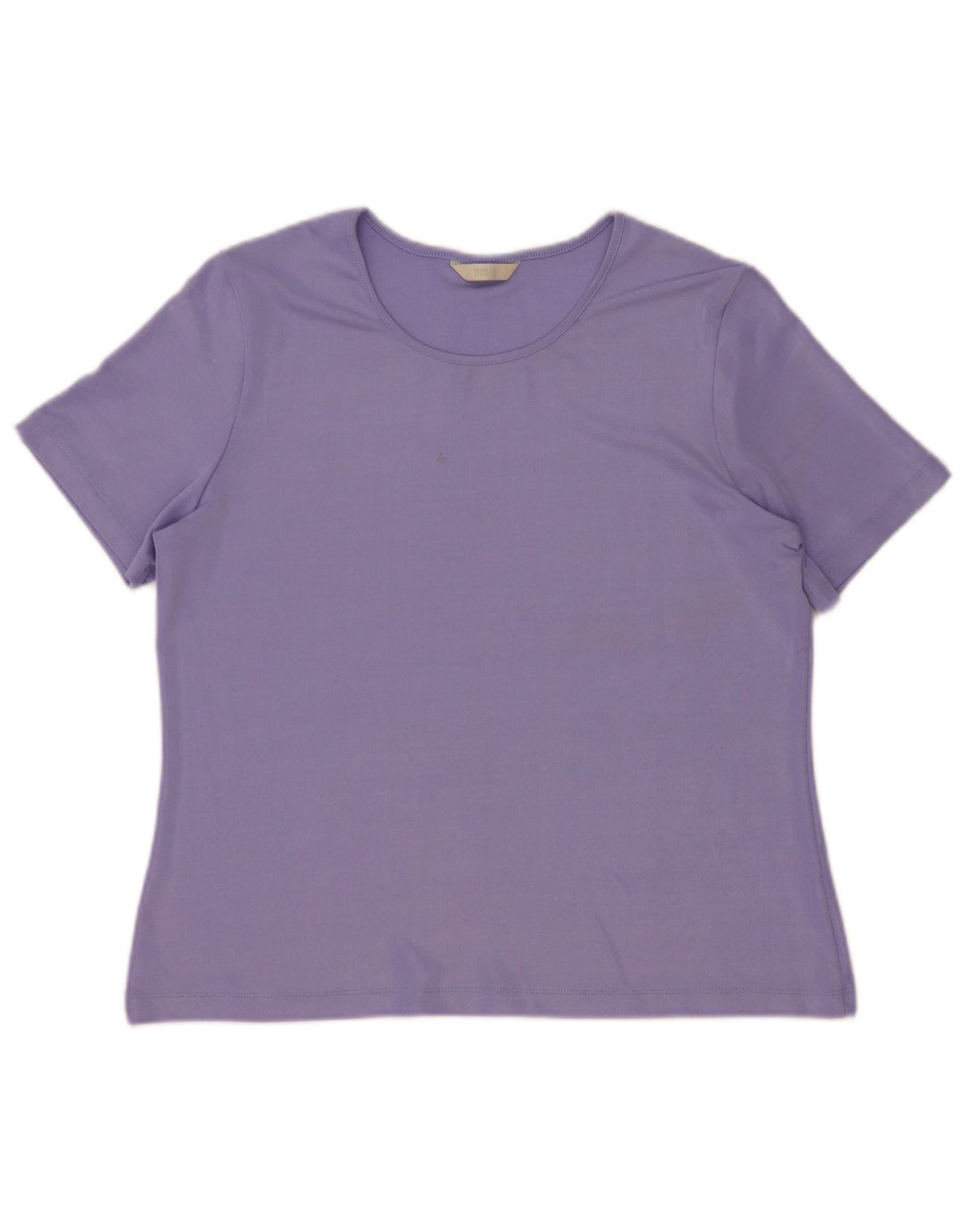 Marks & Spencer Γυναικείο T-Shirt Top UK 16 Large Purple Polyester