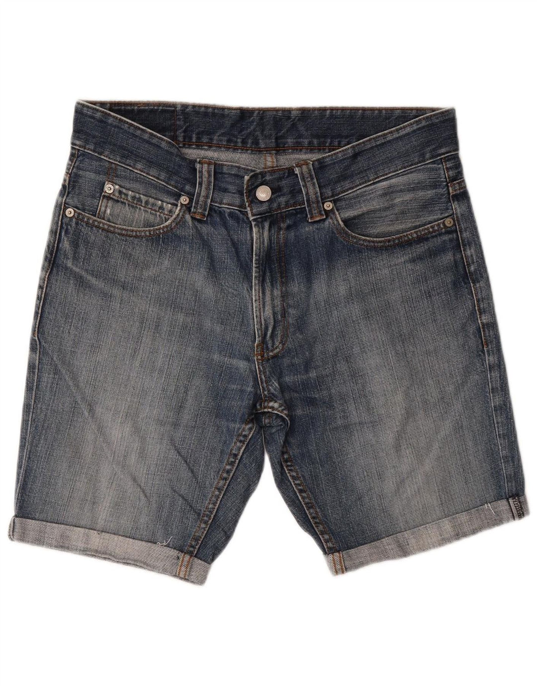 LEVI'S Mens 506 Denim Shorts W33 Medium  Blue Cotton