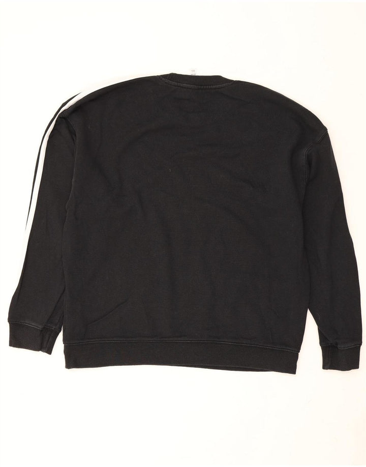 Adidas Γυναικεία φούτερ υπερμεγέθη Jumper UK 12/14 Μεσαίο μαύρο βαμβακερό