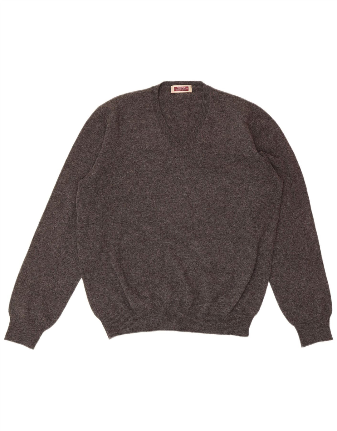 CONRAD HASSELBACH ΠΑΠΟΥΤΣΙΑ & ΕΝΔΥΜΑΤΑ Ανδρικό πουλόβερ με λαιμόκοψη σε μεσαίο γκρι