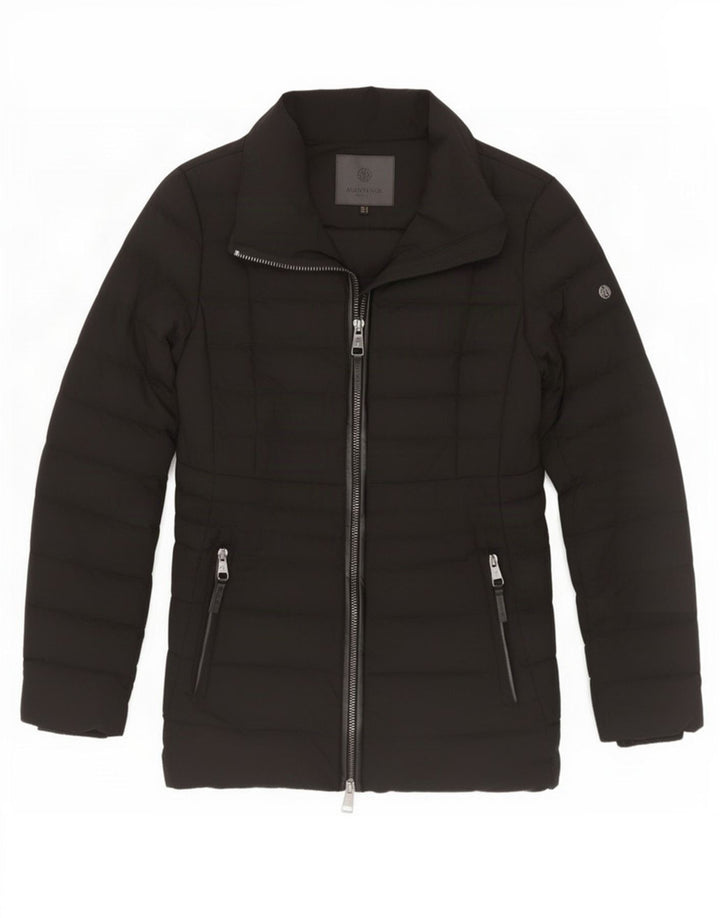 Massimo Dutti Γυναικείο μπουφάν με επένδυση UK 10 Small Black Polyester