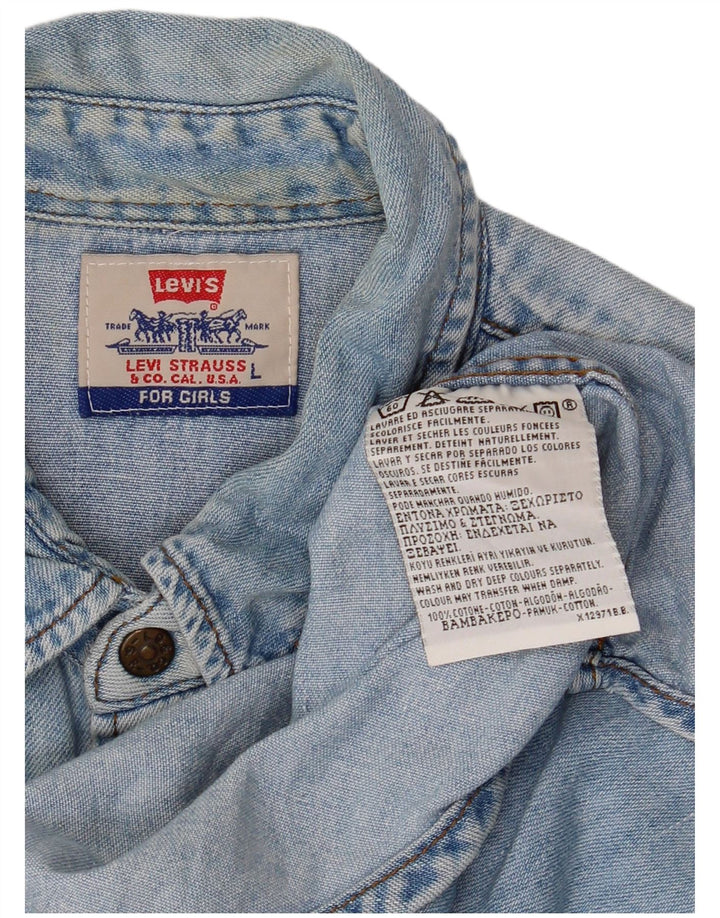 Ανδρικό τζιν πουκάμισο LEVI'S μεγάλο μπλε βαμβακερό