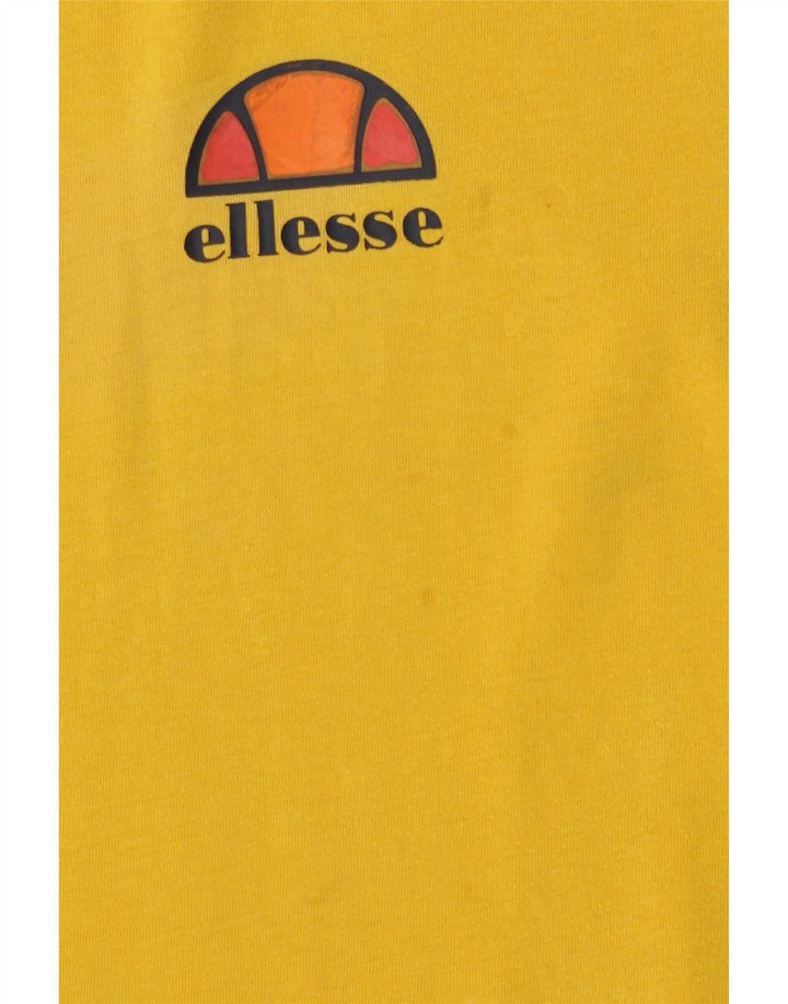 Ανδρικό T-Shirt Ellesse Τοπ μεσαίο κίτρινο βαμβακερό