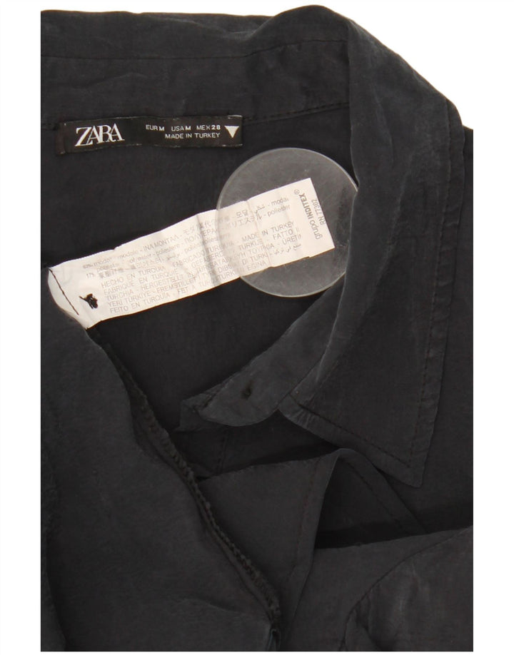 Γυναικείο φόρεμα ZARA UK 14 Medium Black Modal
