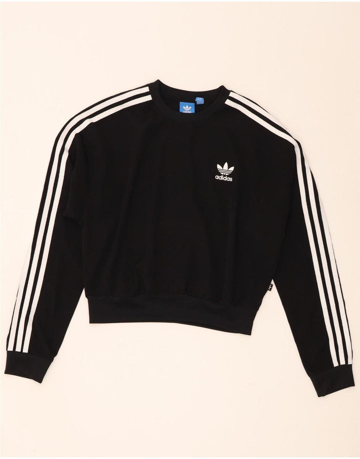 Γυναικεία φούτερ Adidas Crop Oversized Jumper UK 8 Small Black Polyester