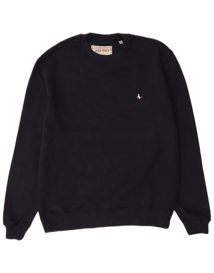 Jack Wills Ανδρικό Φούτερ Jumper Μικρό Ναυτικό Μπλε Βαμβακερό