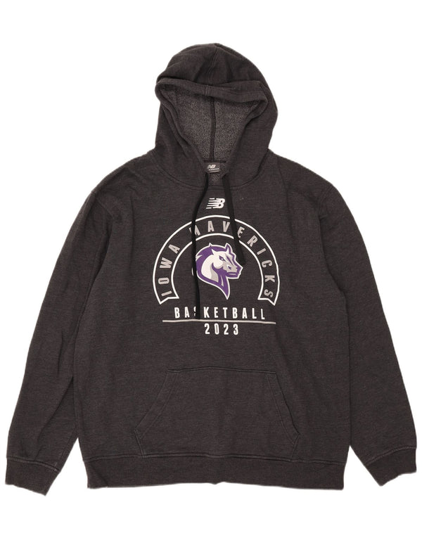 New Balance Ανδρικό Iowa Mavericks Graphic Hoodie Jumper XL Grey
