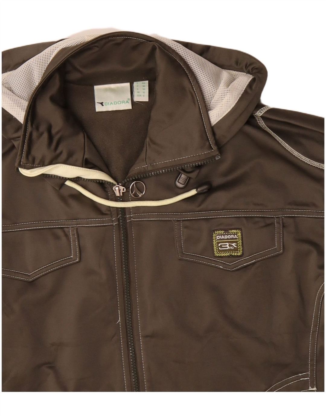 DIADORA Γυναικεία φόρμα με κουκούλα Top Jacket UK 10 Small Grey