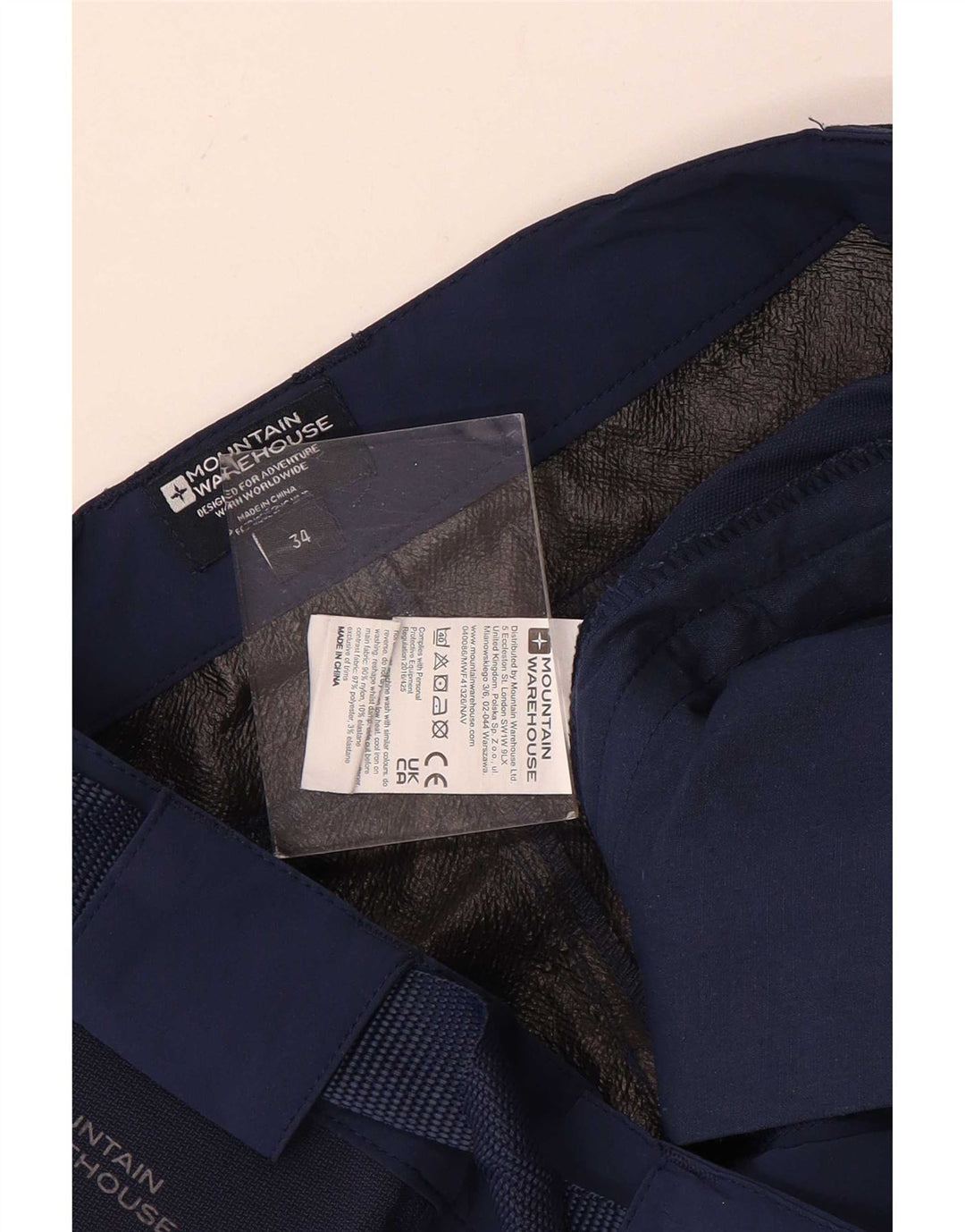 Ανδρικό σορτς φορτίου Mountain Warehouse W34 Large Navy Blue Polyester