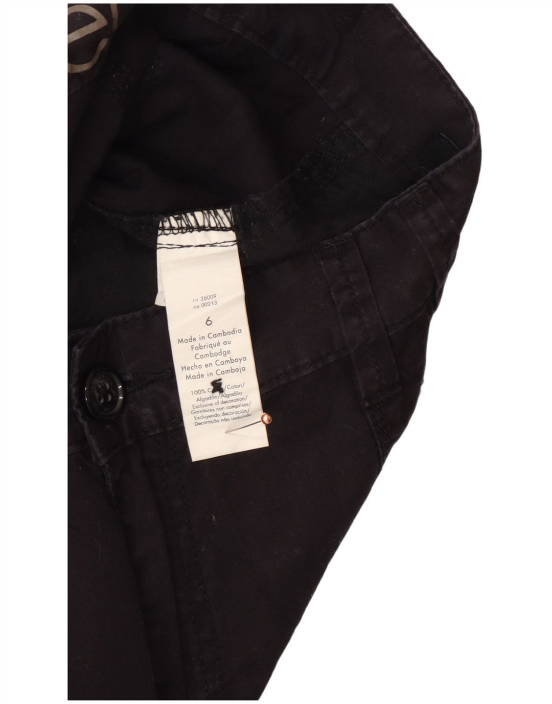 CALVIN KLEIN Γυναικείο Σορτς Cargo US 6 Medium W30 Μαύρο βαμβακερό