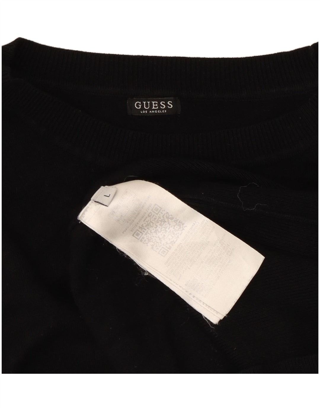 Γυναικείο πουλόβερ Guess Crew Neck Jumper UK 12 Medium Black Viscose