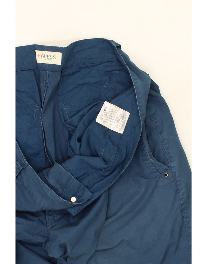 GUESS Mens Chino Shorts W38 XL Navy Blue Cotton Vintage Guess and Second-Hand Guess from Messina Hembry 