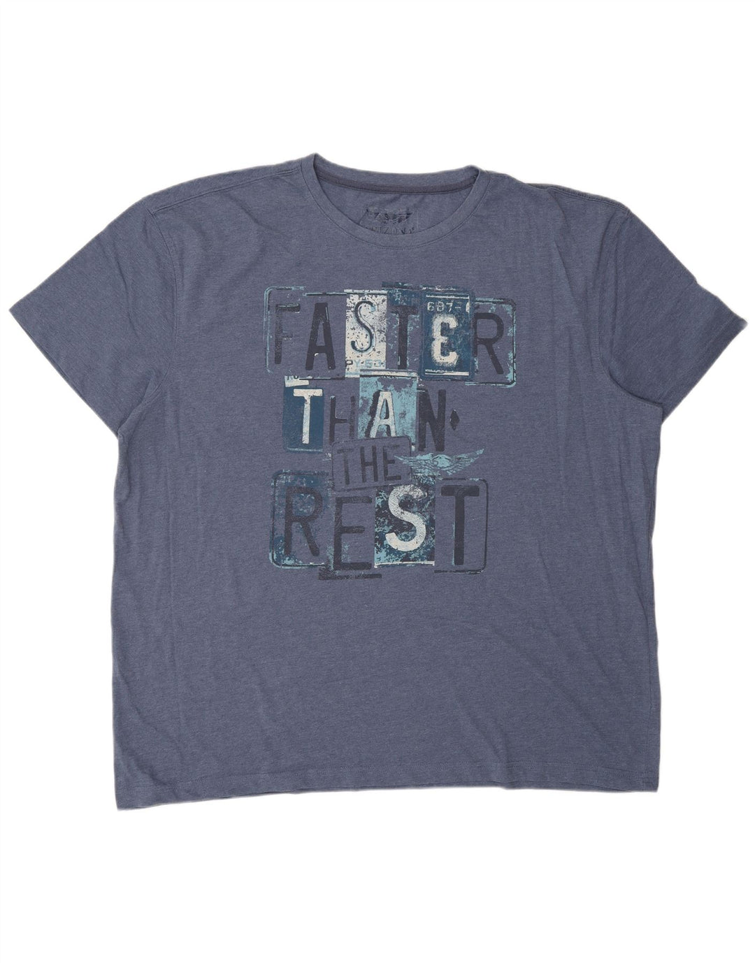 ARIZONA Ανδρικό γραφικό T-Shirt Top 3XL Navy Blue Cotton