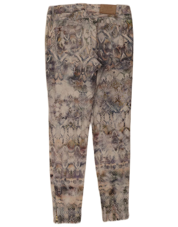 Zara Γυναικείο Slim παντελόνι Chino Medium W28 L27 Πολύχρωμο Animal Print