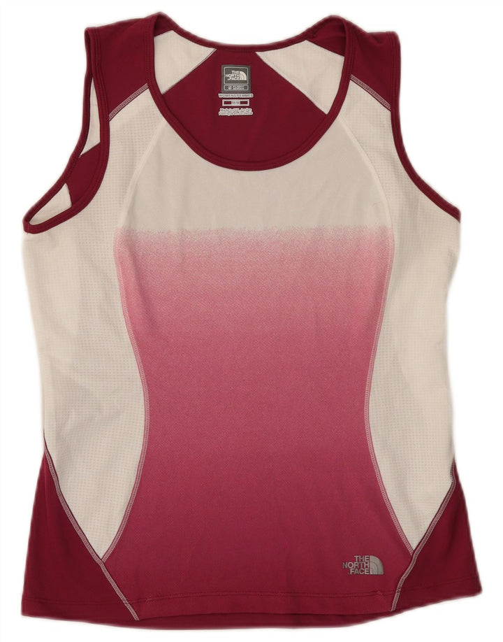 Το γυναικείο γιλέκο North Face Top UK 12 Medium Burgundy Colorblock Πολυεστέρας