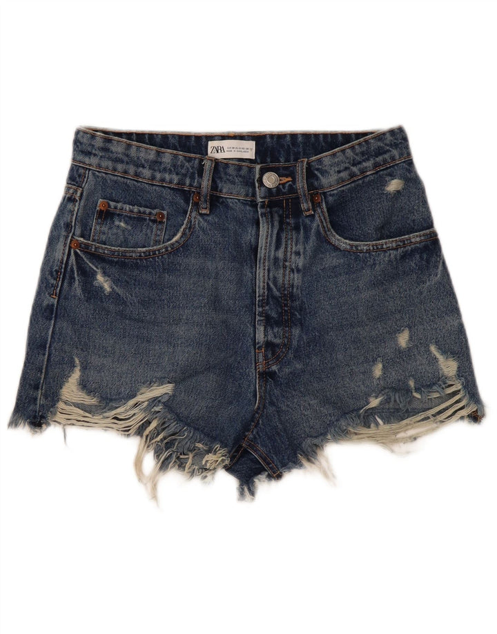Zara Γυναικείο τζιν σορτς EU 38 Small W28 Blue
