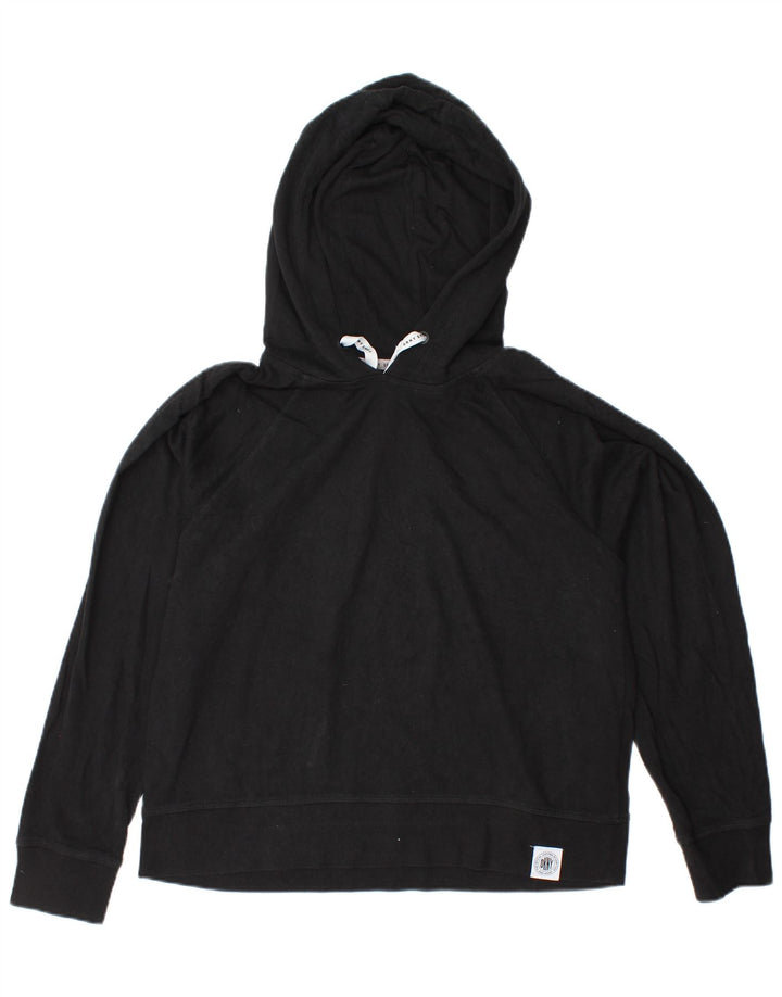 DKNY Γυναικείο Hoodie Jumper UK 14 Medium Black Cotton