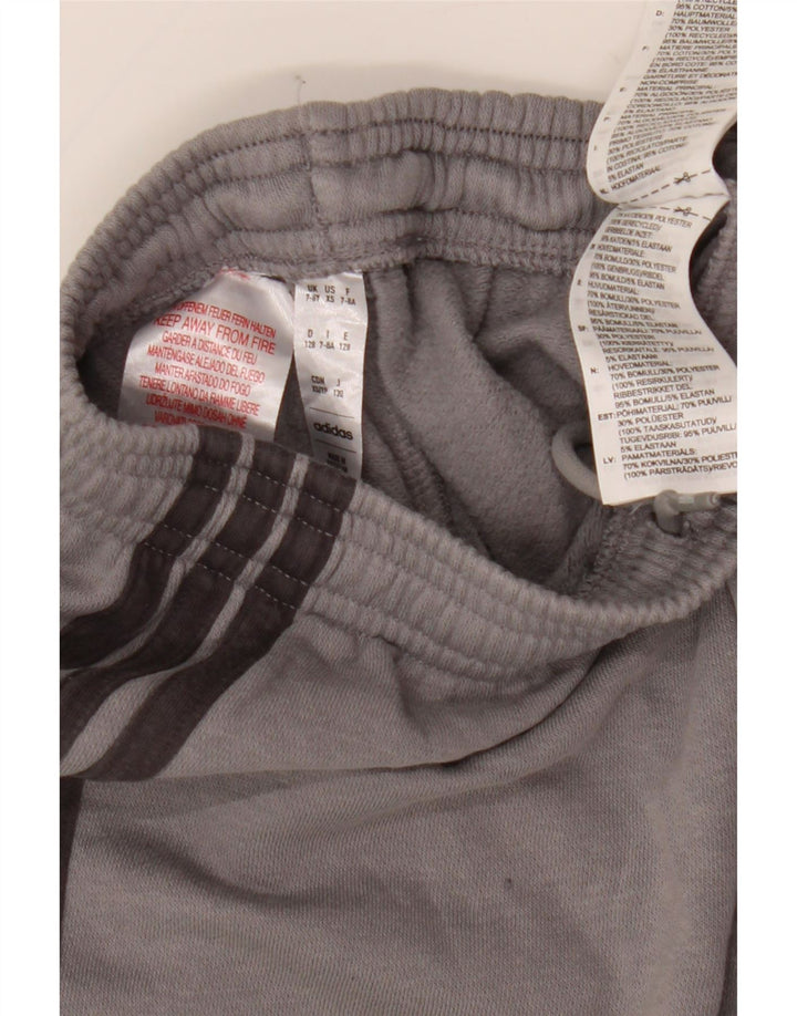 Adidas Boys αθλητική φόρμα παντελόνι Joggers 7-8 ετών γκρι βαμβακερό