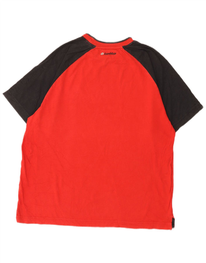Ανδρικό μπλουζάκι Lotto Top Medium Red Colourblock