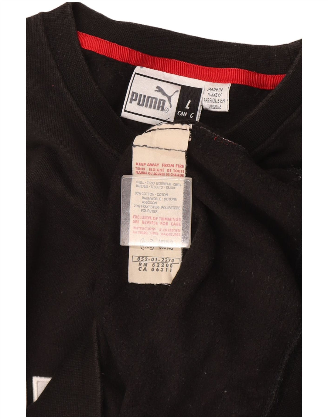 Ανδρικό γραφικό φούτερ Puma Jumper μεγάλο μαύρο βαμβακερό
