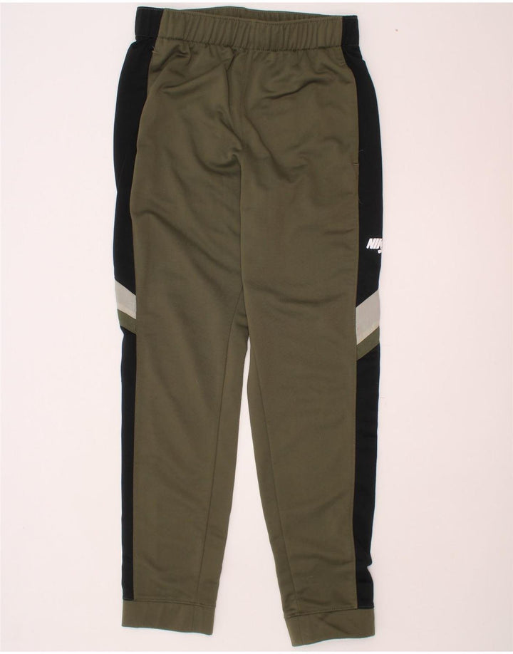 NIKE Girls Climacool Tracksuit Trousers Joggers 10-11 Years Medium Khaki