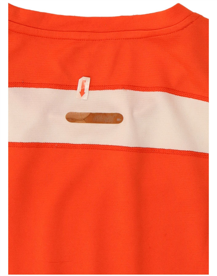 Ανδρικό T-Shirt New Balance Top Medium Orange Colourblock Πολυεστέρας