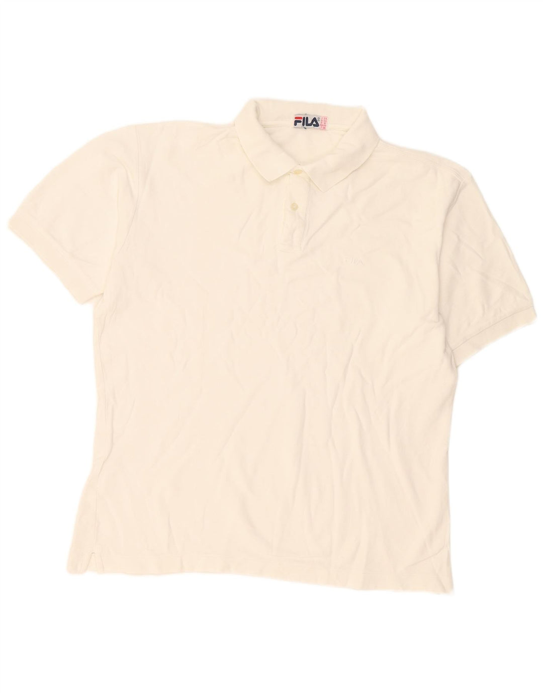 Fila Ανδρικό Πόλο Μπλουζάκι IT 54 XL Λευκό