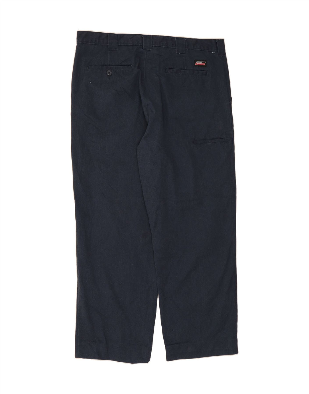 DICKIES Mens Straight Chino Trousers W38 L27 Navy Blue Polyester Vintage Dickies and Second-Hand Dickies from Messina Hembry 