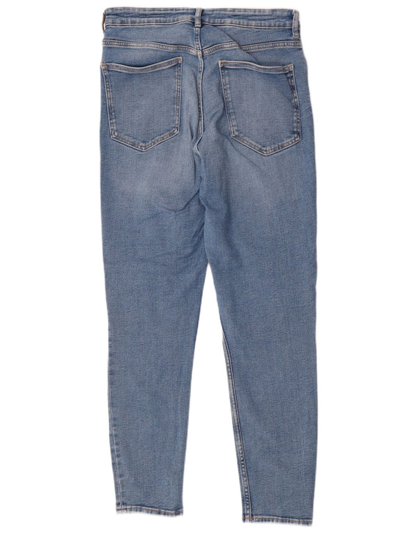 Zara γυναικείο ψηλόμεσο στενό τζιν EU 46 2XL W36 L28 Μπλε βαμβακερό