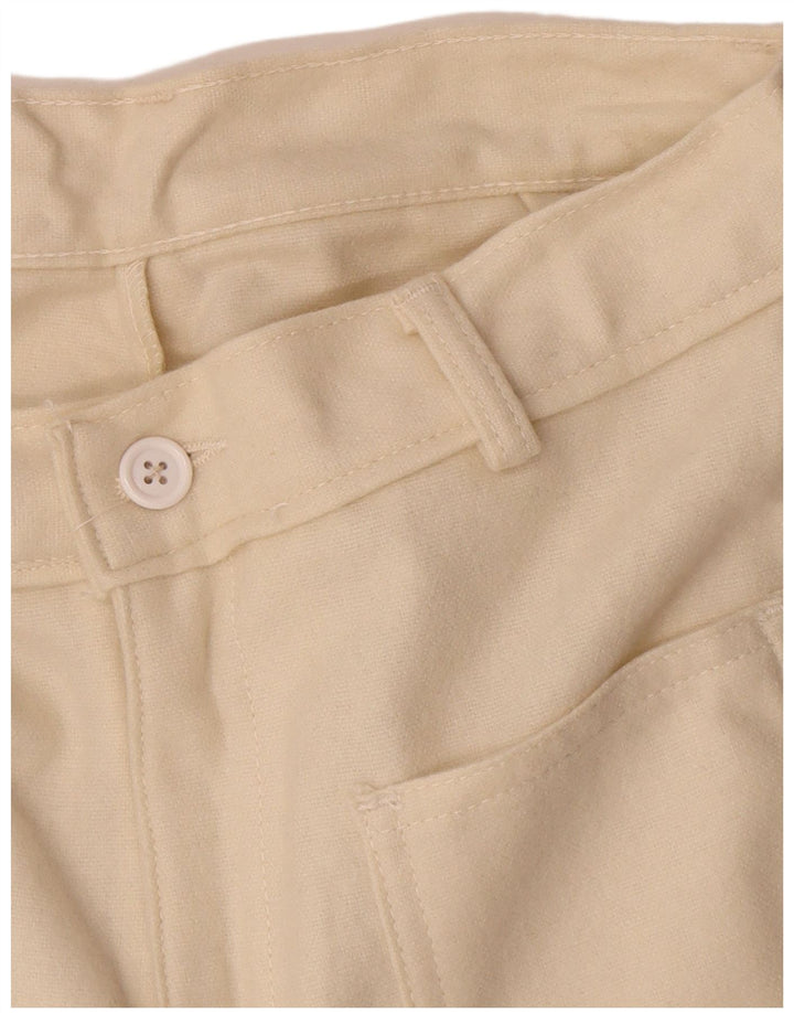 Vintage Γυναικείο Bootcut Casual Παντελόνι W26 L32 Μπεζ
