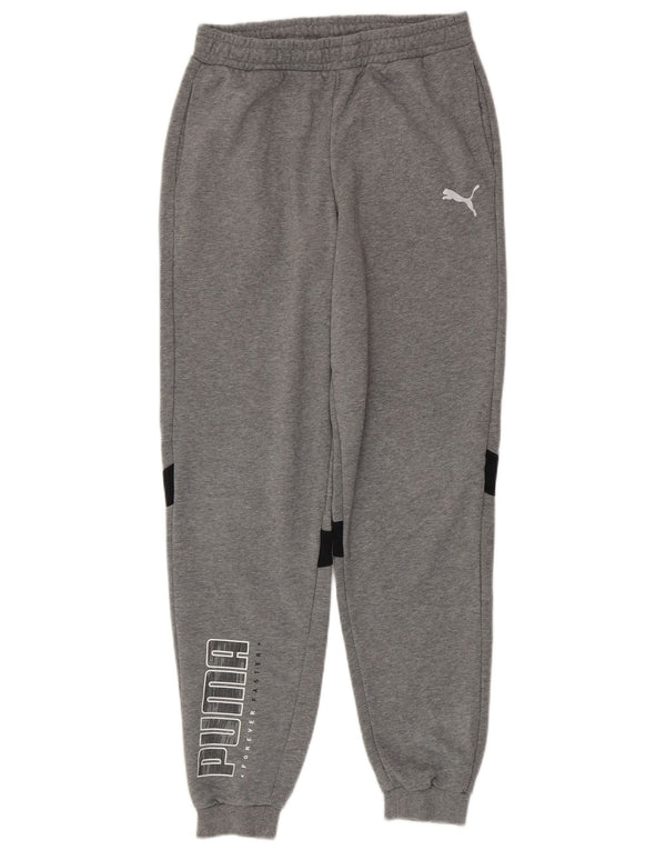 Puma Boys Graphic αθλητική φόρμα παντελόνι Joggers 15-16 ετών Grey Flecked
