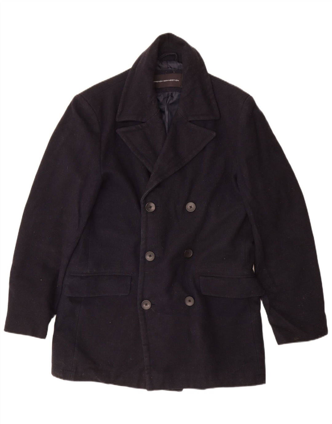 ΓΑΛΛΙΚΗ ΣΥΝΔΕΣΗ Ανδρικό διπλό παλτό UK 40 Large Navy Blue