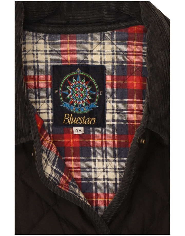 Vintage Γυναικείο Καπιτονέ Μπουφάν IT 48 XL Μαύρο Βαμβακερό