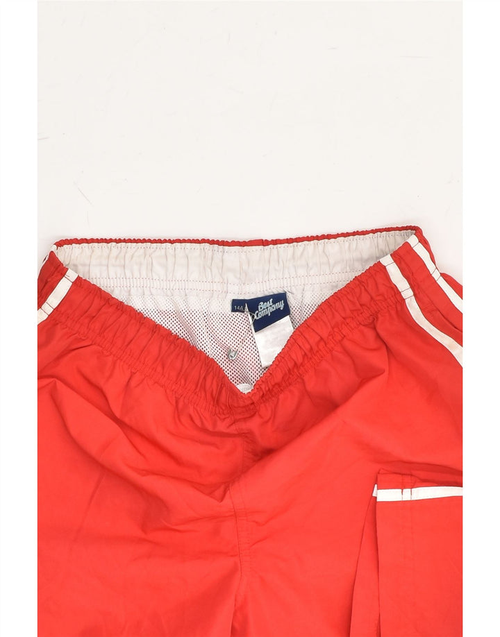 BEST COMPANY Boys Sport Shorts 13-14 Years Red Polyester | Vintage Best Company | Thrift | Second-Hand Best Company | Used Clothing | Messina Hembry 