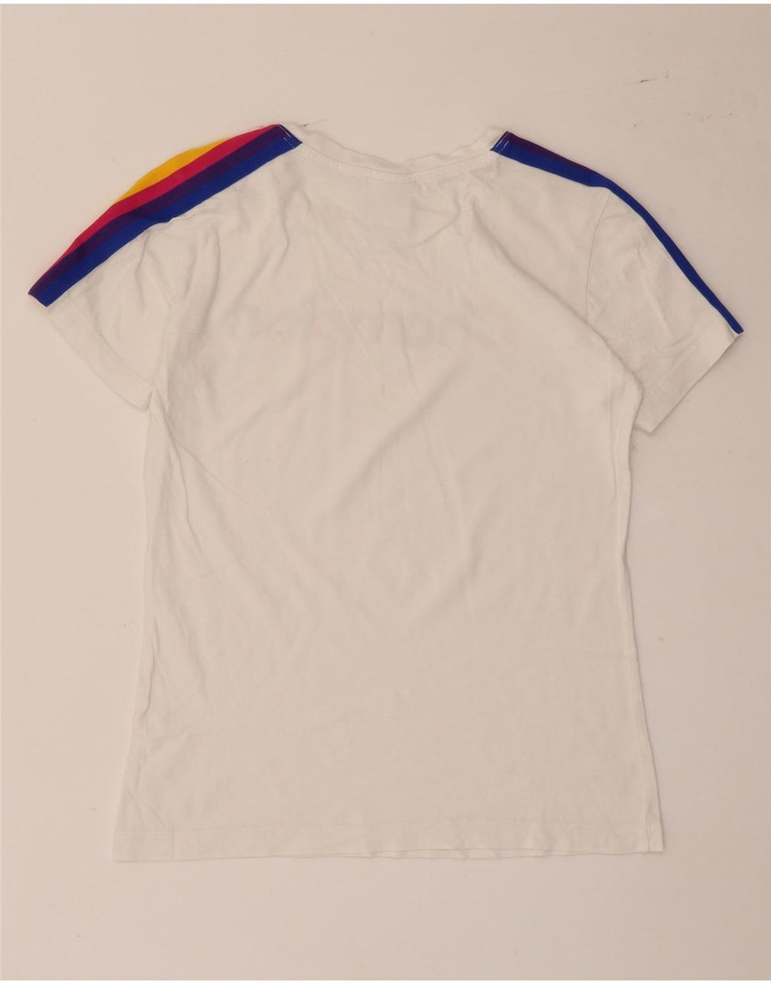 Champion Womens Graphic T-Shirt Top UK 12 Medium White Ride