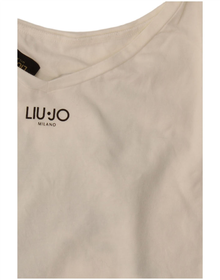Γυναικείο γραφικό μπλουζάκι Liu Jo τοπ UK 14 Medium White