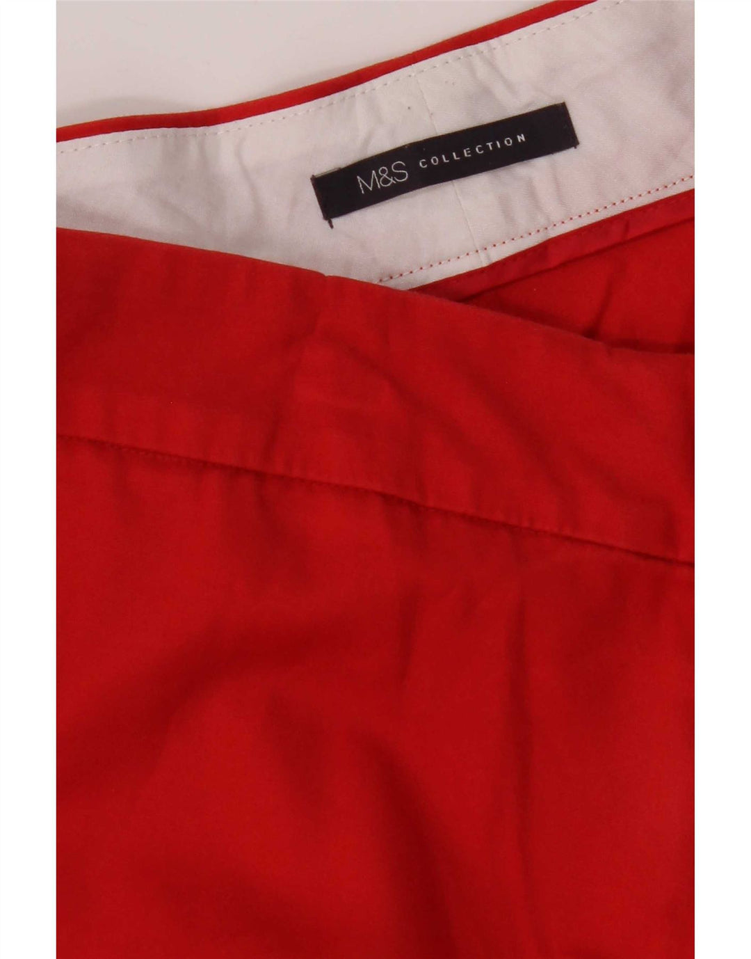 Marks & Spencer Γυναικείο ίσιο παντελόνι Capri W34 L22 Κόκκινο